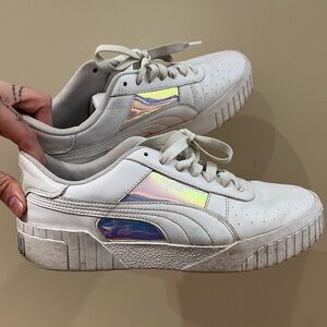 Puma White & Iridescent Sneakers